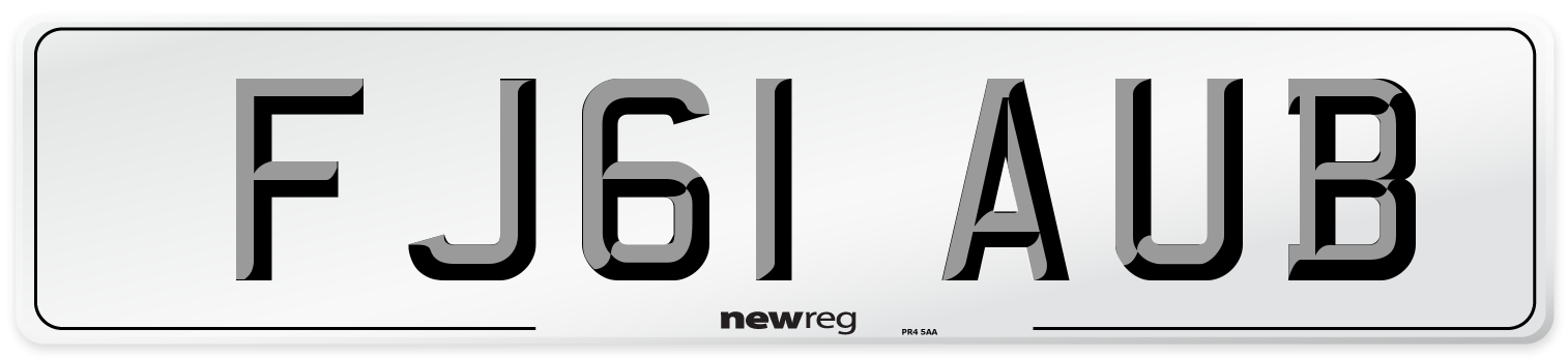 FJ61 AUB Number Plate from New Reg